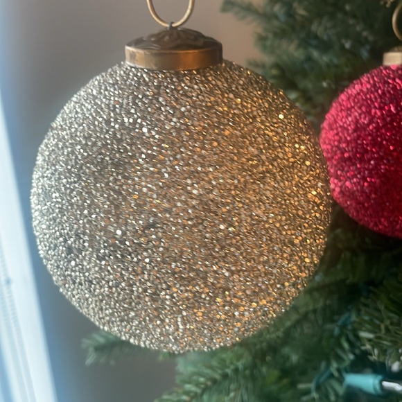 RH Christmas Ball Silver Ornament - Picture 5 of 5